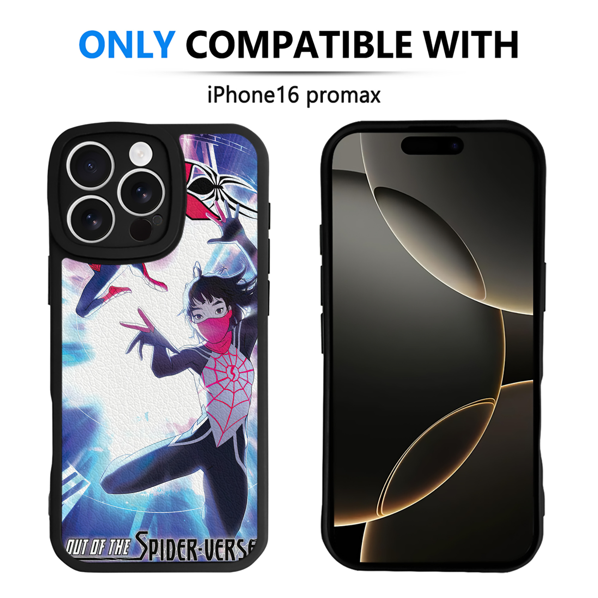 Spider Man スパイダーマン 【iPhone 16シリーズ対応】シリコンスマホケース（レザー調） 材質：シリコン
